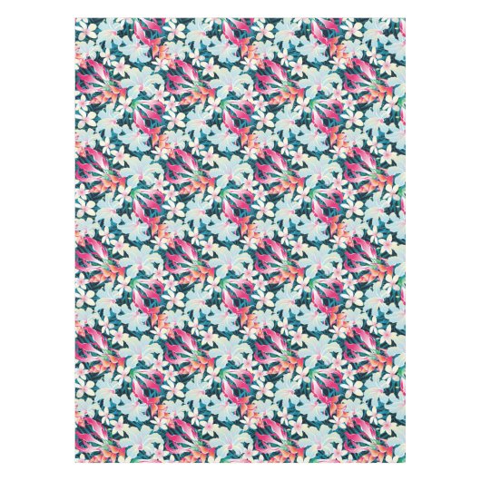 Buntes tropisches Muster Tischdecke (Vorderseite)