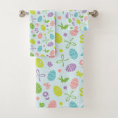 Buntes Tuch-Set des Ostern-Frühlings-Muster-| Badhandtuch Set (Insitu)