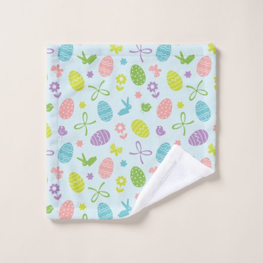Buntes Tuch-Set des Ostern-Frühlings-Muster-| Badhandtuch Set (Waschlappen)