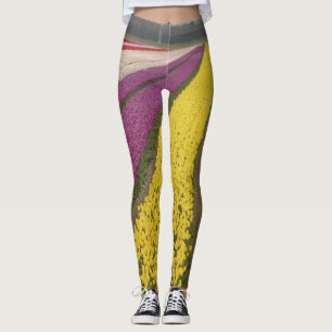 Buntes Tulpe-Feld Legging Leggings