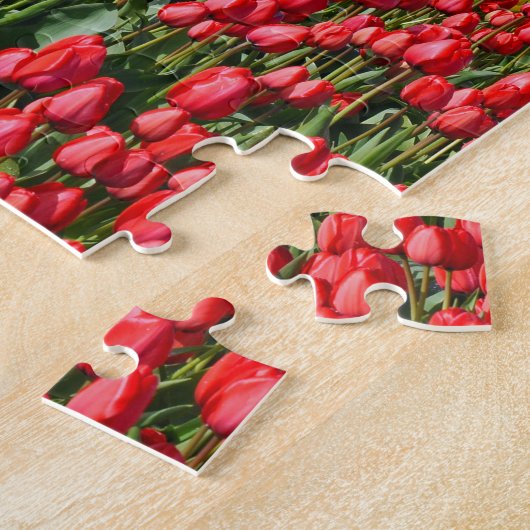 Buntes Tulpefeld Puzzle (Seite)