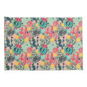 Buntes Tupfen-Kaktus-Muster Kissenbezug (Rückseite-Rechts)