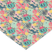 Buntes Tupfen-Kaktus-Muster Kurzer Tischläufer (Ecke)