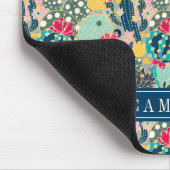 Buntes Tupfen-Kaktus-Muster Mousepad (Ecke)