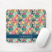 Buntes Tupfen-Kaktus-Muster Mousepad (Mit Mouse)