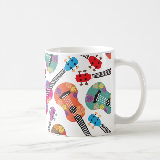 Buntes Ukeleles Kaffeetasse (Rechts)