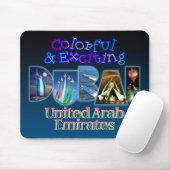 Buntes und aufregendes Dubai Mousepad (Mit Mouse)