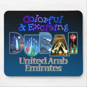 Buntes und aufregendes Dubai Mousepad