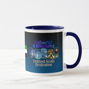 Buntes und aufregendes Dubai Tasse