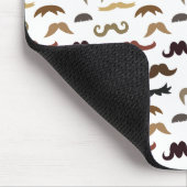 Buntes und cooles Schnurrbart-Muster Mousepad (Ecke)