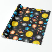 Buntes Universum-Astronomie-Packpapier Geschenkpapier (Ungerollt)