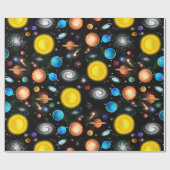 Buntes Universum-Astronomie-Packpapier Geschenkpapier (Flach)
