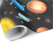 Buntes Universum-Astronomie-Packpapier Geschenkpapier (Rolleneckpunkt)