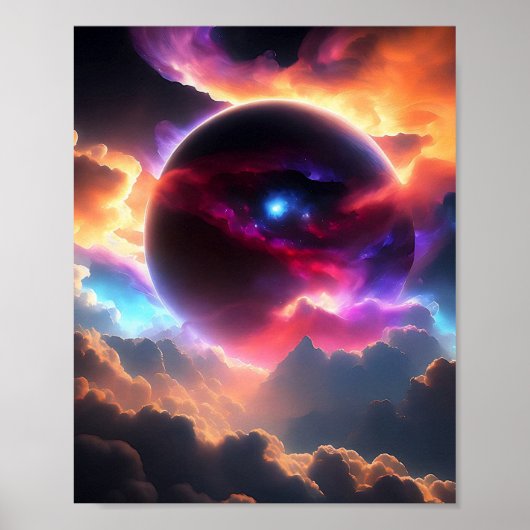 Buntes Universum Poster (Vorne)