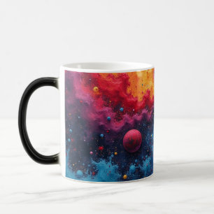Buntes Universum Verwandlungstasse