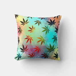 buntes Unkraut Kissen