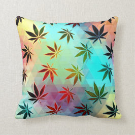 buntes Unkraut Kissen