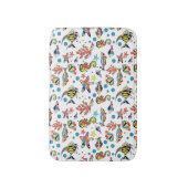 Buntes Unterwasserseeleben-Muster Badematte (Vorderseite Vertikal)