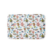 Buntes Unterwasserseeleben-Muster Badematte (Vorderseite)