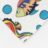Buntes Unterwasserseeleben-Muster Fleecedecke (Ecke)