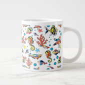 Buntes Unterwasserseeleben-Muster Jumbo-Tasse (Rechts)