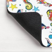 Buntes Unterwasserseeleben-Muster Mousepad (Ecke)