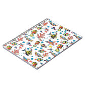 Buntes Unterwasserseeleben-Muster Notizblock (Linke Seite)