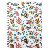 Buntes Unterwasserseeleben-Muster Notizblock (Vorderseite)