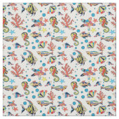 Buntes Unterwasserseeleben-Muster Stoff (Muster)