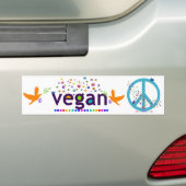 Buntes veganes autoaufkleber (Auf Auto)