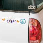 Buntes veganes autoaufkleber (Auf Lkw)