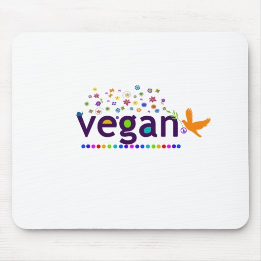 Buntes veganes mousepad (Vorne)