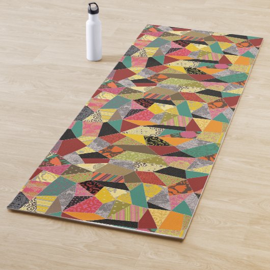 Buntes verrückte Steppdecken-Patchwork Yogamatte (Beispiel)