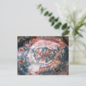 Buntes versteinertes Foto Postkarte (Stehend Vorderseite)