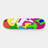 Buntes verworfenes Skateboard (Horizontal)