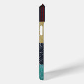 buntes, Vintages Patchwork Case-Mate iPhone Hülle (Rückseite / Rechts)