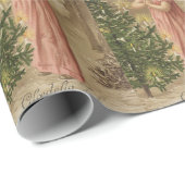 Buntes Vintages rosa Geschenkpapier (Rolleneckpunkt)