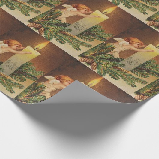 Buntes Vintages weißes Geschenkpapier (Ecke)