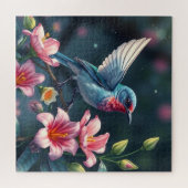 Buntes Vogel-Blumen-Puzzle Puzzle (Horizontal)