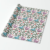Buntes Vögel Muster Geschenkpapier (Ungerollt)