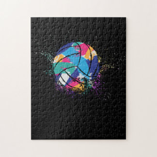 Buntes Volleyball Puzzle