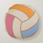 Buntes Volleyballkissen Rundes Kissen<br><div class="desc">Buntes Volleyballkissen</div>