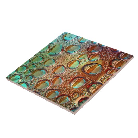 Buntes Wasser sprudelt Muster Fliese (Seite)