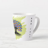 Buntes Wasserfarben-Baum-des-Lebens Milchtasse (Rechte Ecke)