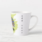Buntes Wasserfarben-Baum-des-Lebens Milchtasse (Rechts)