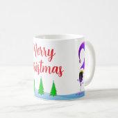 Buntes Weihnachts-Cartoon Kaffeetasse (VorderseiteRechts)