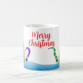 Buntes Weihnachts-Cartoon Kaffeetasse (Mittel)