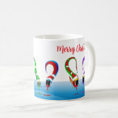Buntes Weihnachts-Cartoon Kaffeetasse (VorderseiteRechts)