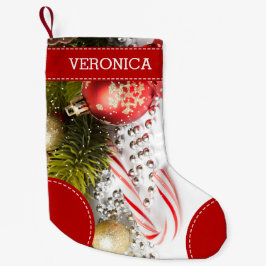 Buntes Weihnachtsdekor Kleiner Weihnachtsstrumpf