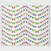 Buntes Weihnachtslicht-wunderliches Packpapier (Flach)